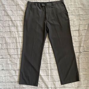 Claiborne men 38/32 flat front dress pants grey